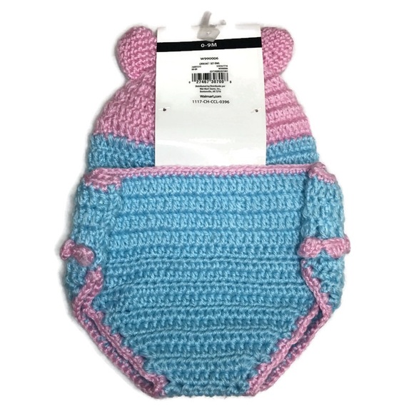 New Crochet Owl Hat and Diaper Cover - Picture 2 of 5